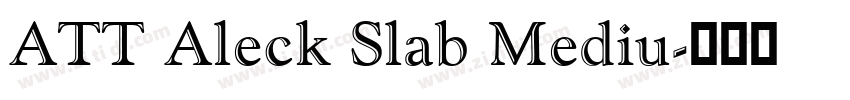 ATT Aleck Slab Mediu字体转换